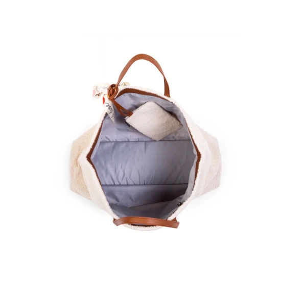Childhome Family Bag Teddy Off White – cestovní taška 55×40×18 cm