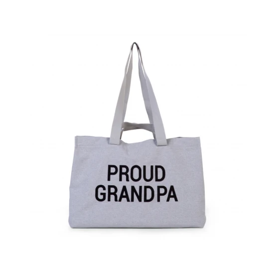 Childhome Grandpa Canvas Grey – cestovní taška pro dědu 55×34×16 cm