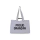 Childhome Grandpa Canvas Grey – cestovní taška pro dědu 55×34×16 cm