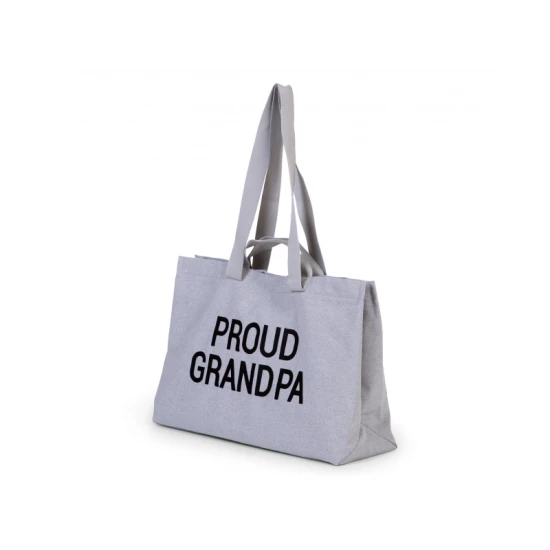 Childhome Grandpa Canvas Grey – cestovní taška pro dědu 55×34×16 cm