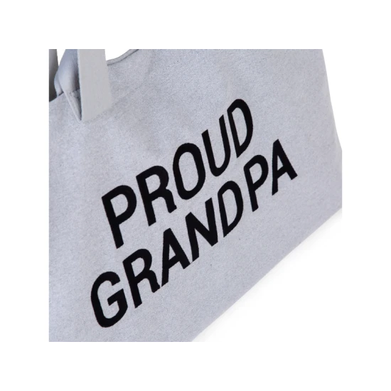 Childhome Grandpa Canvas Grey – cestovní taška pro dědu 55×34×16 cm