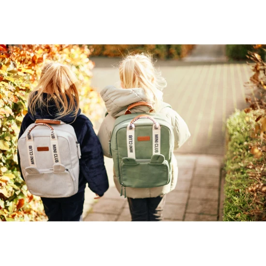 Childhome Mini Club Signature Green – dětský batoh pro děti 3–5 let
