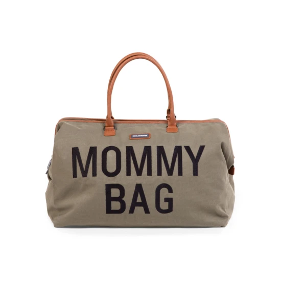 Childhome Mommy Bag Canvas Khaki – přebalovací taška 55×30×40 cm