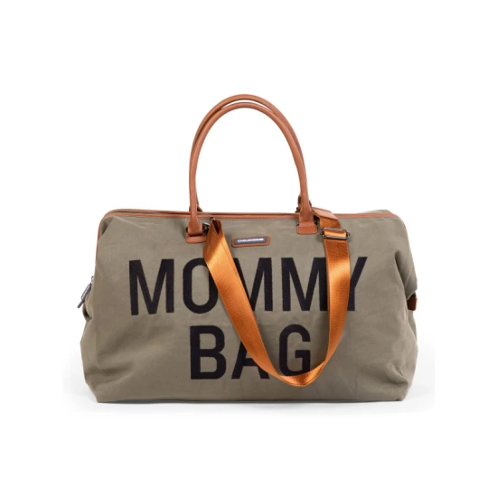 Childhome Mommy Bag Canvas Khaki – přebalovací taška 55×30×40 cm
