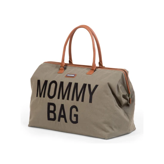 Childhome Mommy Bag Canvas Khaki – přebalovací taška 55×30×40 cm