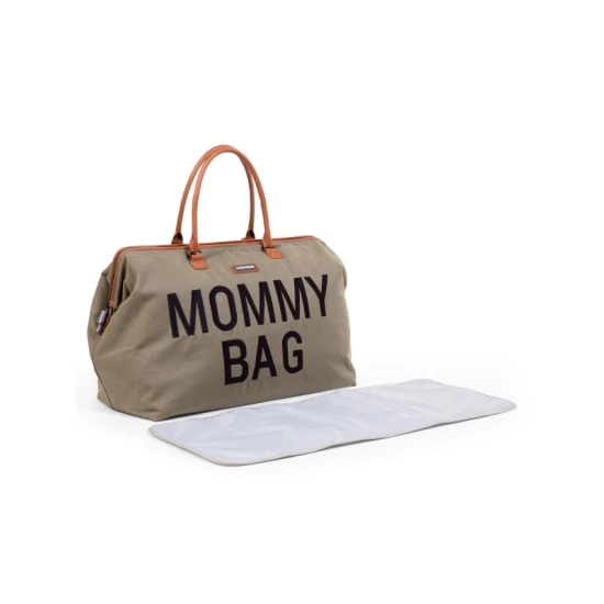 Childhome Mommy Bag Canvas Khaki – přebalovací taška 55×30×40 cm