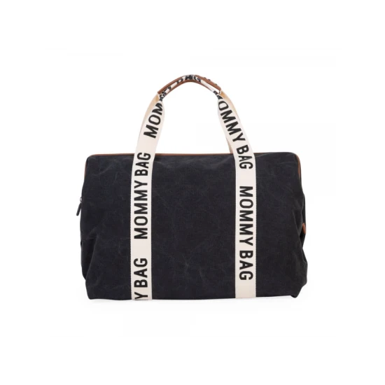 Childhome Mommy Bag Canvas Black – přebalovací taška 55×30×40 cm
