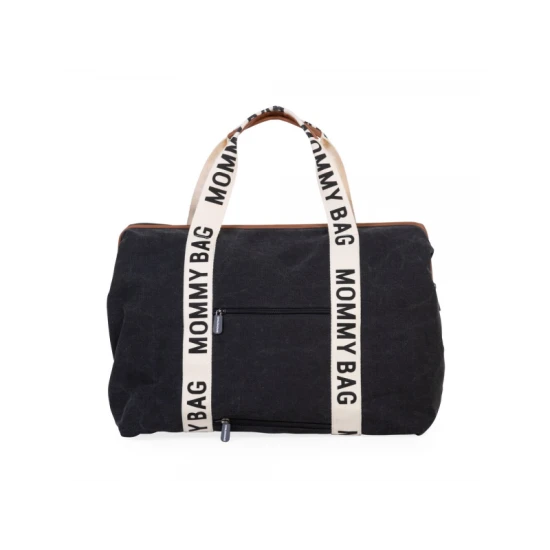Childhome Mommy Bag Canvas Black – přebalovací taška 55×30×40 cm