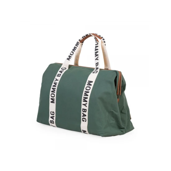 Childhome Mommy Bag Canvas Green – přebalovací taška 55×30×40 cm