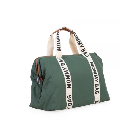 Childhome Mommy Bag Canvas Green – přebalovací taška 55×30×40 cm