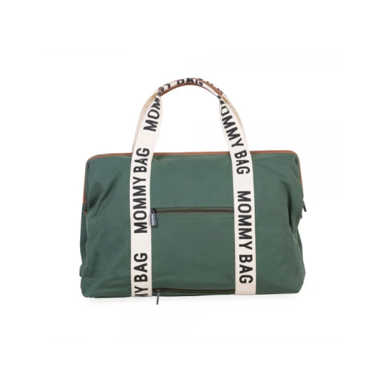 Childhome Mommy Bag Canvas Green – přebalovací taška 55×30×40 cm