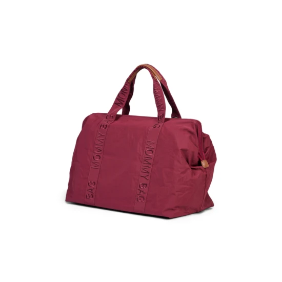 Childhome Mommy Bag Signature Urban Burgundy – přebalovací taška 55×30×40 cm