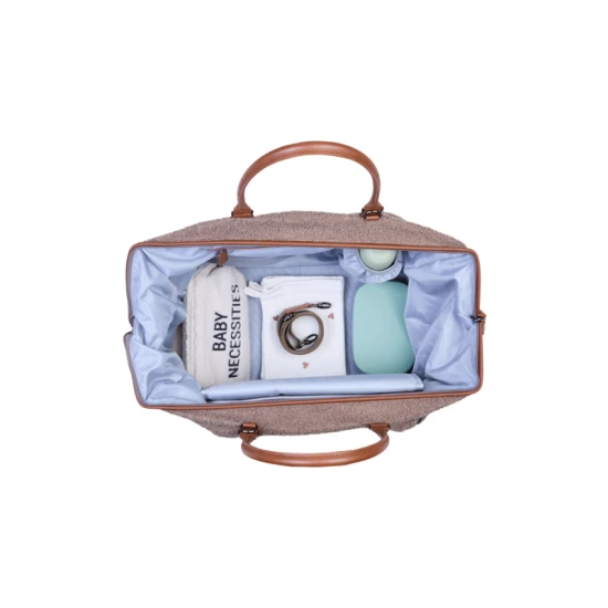 Childhome Mommy Bag Teddy Soft Brown – přebalovací taška 55×30×40 cm