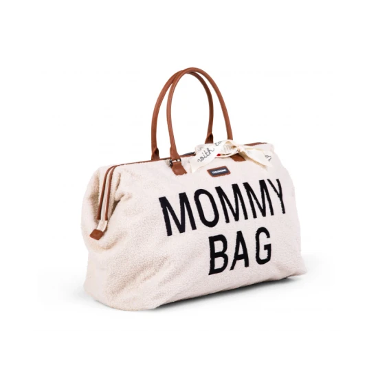Childhome Mommy Bag Teddy Off White – přebalovací taška 55×30×40 cm