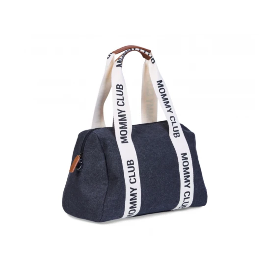 Childhome Mommy Club Signature Canvas Black – přebalovací taška 38×27×21 cm