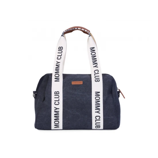 Childhome Mommy Club Signature Canvas Black – přebalovací taška 38×27×21 cm