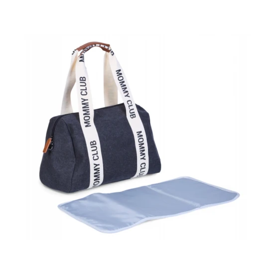 Childhome Mommy Club Signature Canvas Black – přebalovací taška 38×27×21 cm