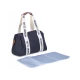 Childhome Mommy Club Signature Canvas Black – přebalovací taška 38×27×21 cm