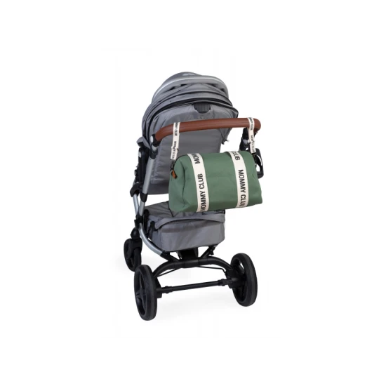 Childhome Mommy Club Signature Canvas Green – přebalovací taška 38×27×21 cm
