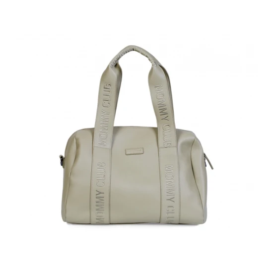 Childhome Mommy Club Signature Vegan Leather Green – přebalovací taška 38×27×21 cm