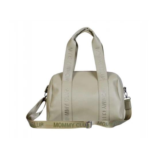 Childhome Mommy Club Signature Vegan Leather Green – přebalovací taška 38×27×21 cm