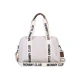 Childhome Mommy Club Signature Teddy Off White – přebalovací taška 38×27×21 cm