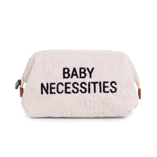 Childhome Baby Necessities Teddy Off White – toaletní taška 27×13×15 cm