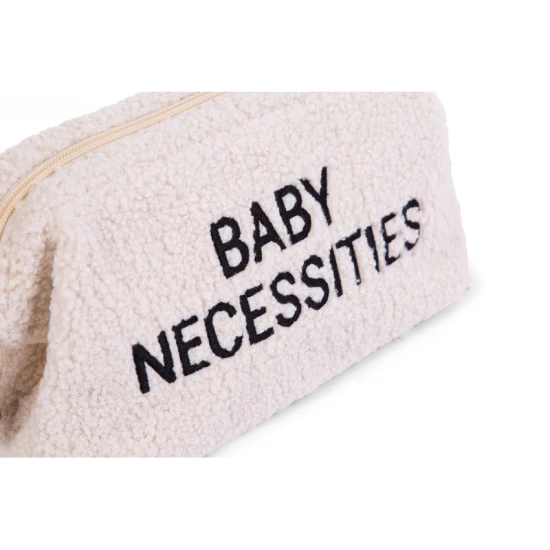 Childhome Baby Necessities Teddy Off White – toaletní taška 27×13×15 cm