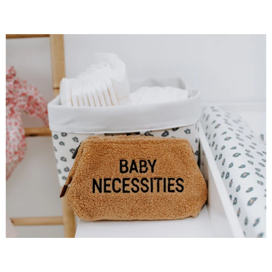 Childhome Baby Necessities Teddy Beige – toaletní taška 27×13×15 cm