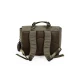 Childhome Canvas Khaki – školní taška s reflexní pláštěnkou 39×31×12 cm