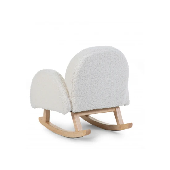 Childhome Off White – dětské houpací křeslo s plyšovým potahem