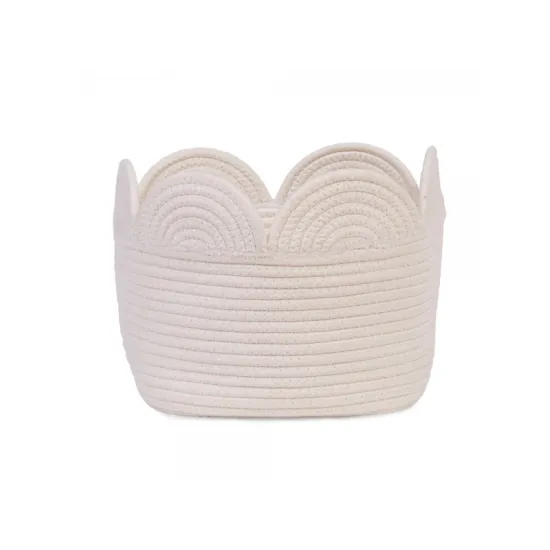 Childhome Koš na hračky Květina Off White 30x20x15 cm Krásný a funkční košík s květinou do dětského pokoje.