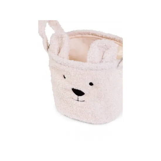 Koš na hračky Teddy Off White 25x20x20 cm