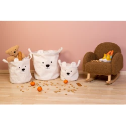 Koš na hračky Teddy Off White 25x20x20 cm