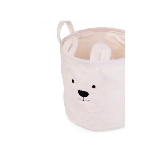 Koš na hračky Teddy Off White 30x30x30 cm