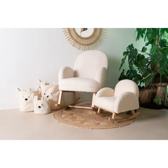 Koš na hračky Teddy Off White 30x30x30 cm