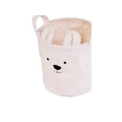 Koš na hračky Teddy Off White 40x40x40 cm