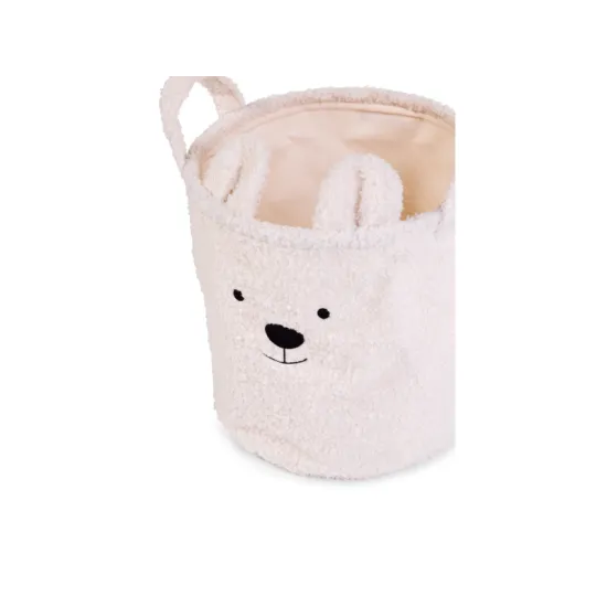 Childhome Koš na hračky Teddy Off White 40x40x40 cm Koš na hračky Teddy Off White 40x40x40 cm