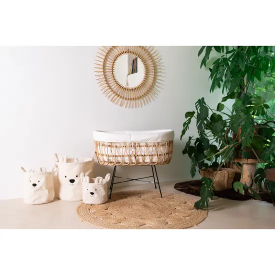 Childhome Koš na hračky Teddy Off White 40x40x40 cm Koš na hračky Teddy Off White 40x40x40 cm