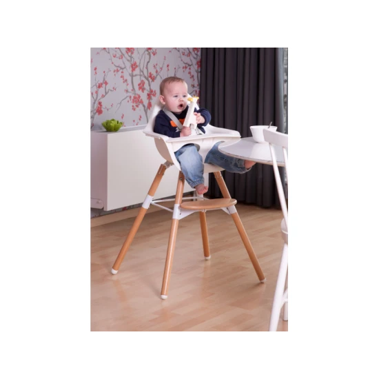 Židlička 2v1 Evolu 2 Natural / White