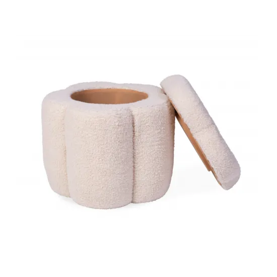 Childhome Box na hračky 2v1 Květina Off White Praktický a stylový úložný box pro dětské hračky s kytkou.