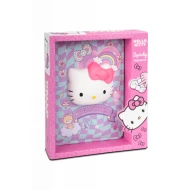 Zápisník B6 s 3D postavičkou modrý Hello Kitty Pastel Pink