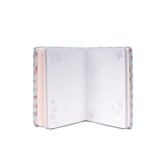 Zápisník B6 s 3D postavičkou modrý Hello Kitty Pastel Pink