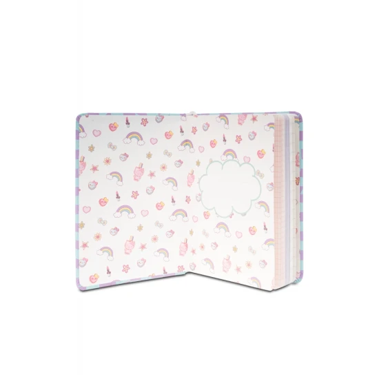 Zápisník B6 s 3D postavičkou modrý Hello Kitty Pastel Pink