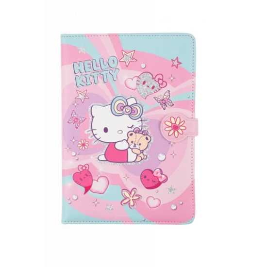 Zápisník se zapínáním na magnet Heart Hello Kitty Pastel Pink