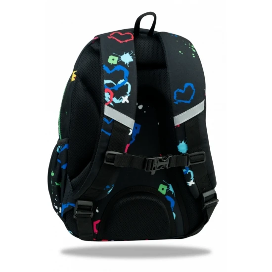 Školská taška Jerry 38 cm Hello Kitty Neon Black