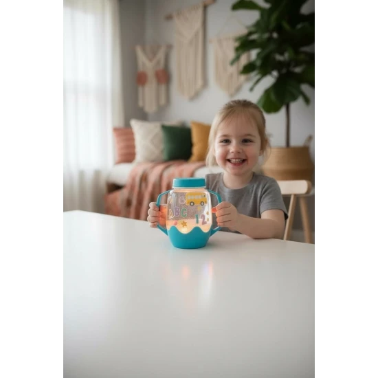 Světelná ABC smyslová láhev s příslušenstvím