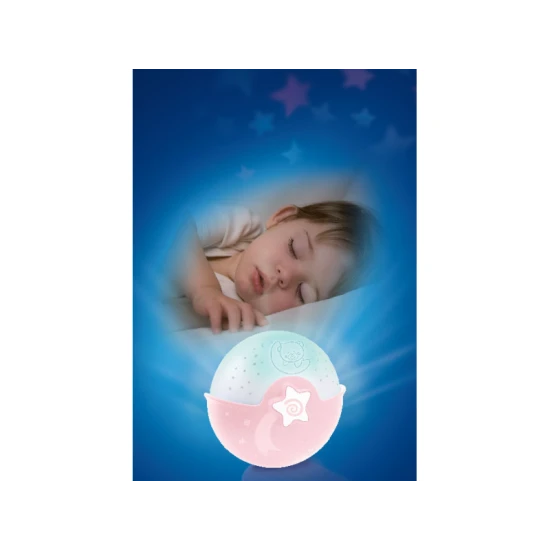 Noční lampička s projekcí pro klidný spánek vašeho miminka.