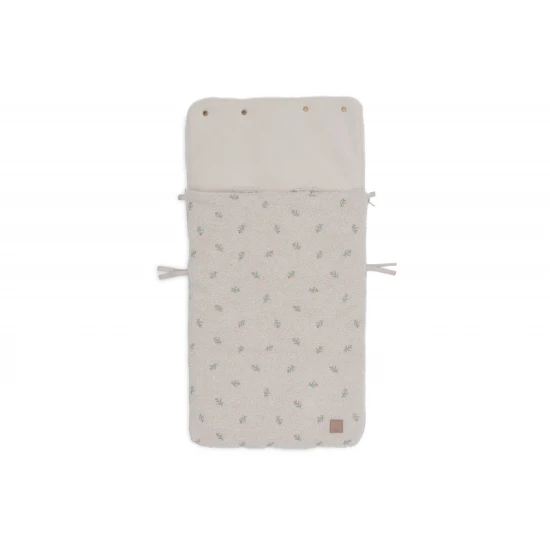 Plyšový fusak do autosedačky s výšivkou a jemným fleecovým vnitřkem pro maximální pohodlí miminka.