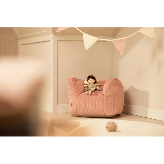 Dětské křesílko Beanbag Corduroy Wild Rose Dětské křesílko Beanbag Corduroy Wild Rose